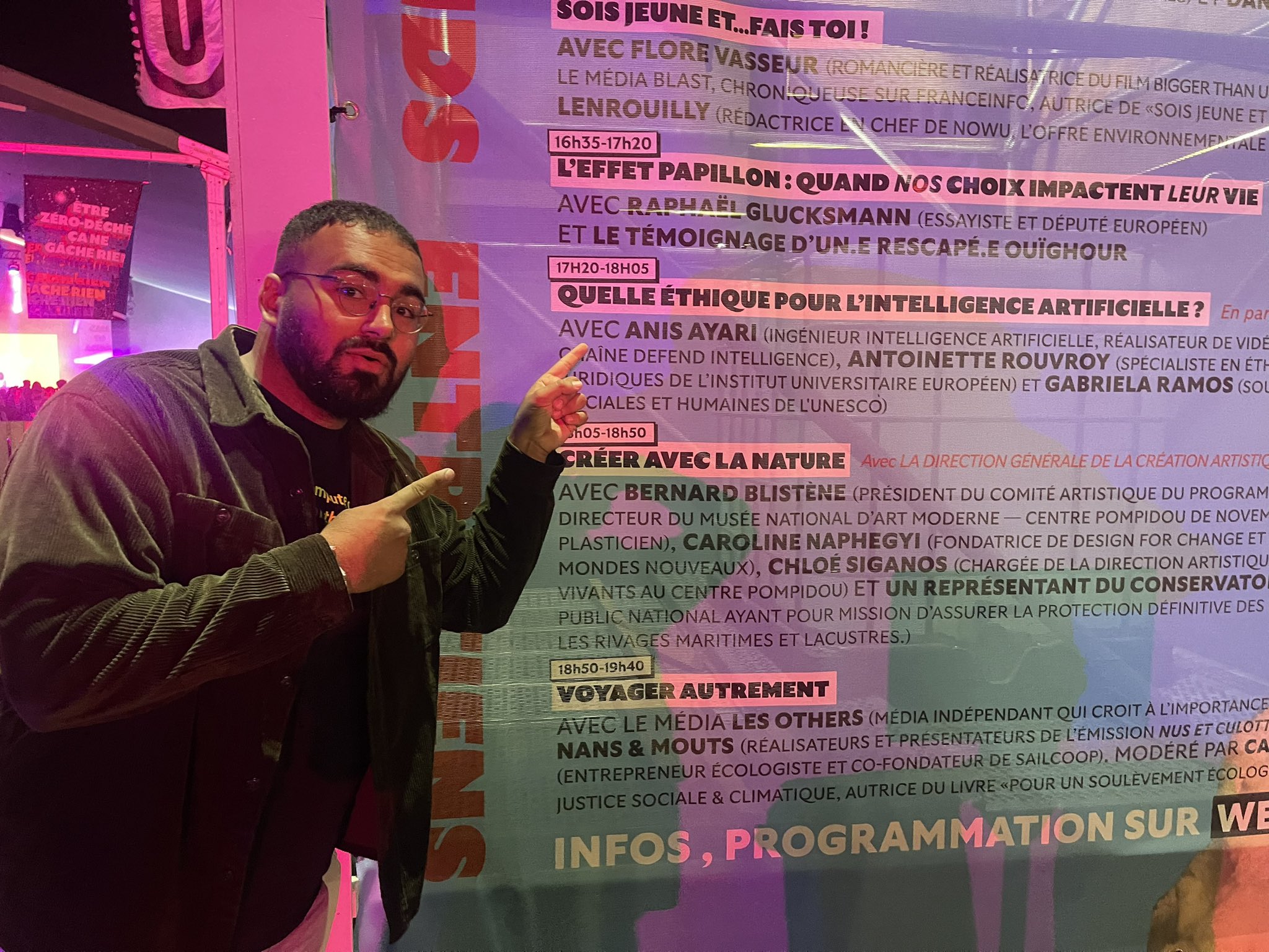 Meeting at 5:20 PM Sunday at WeLoveGreen festival to discuss AI