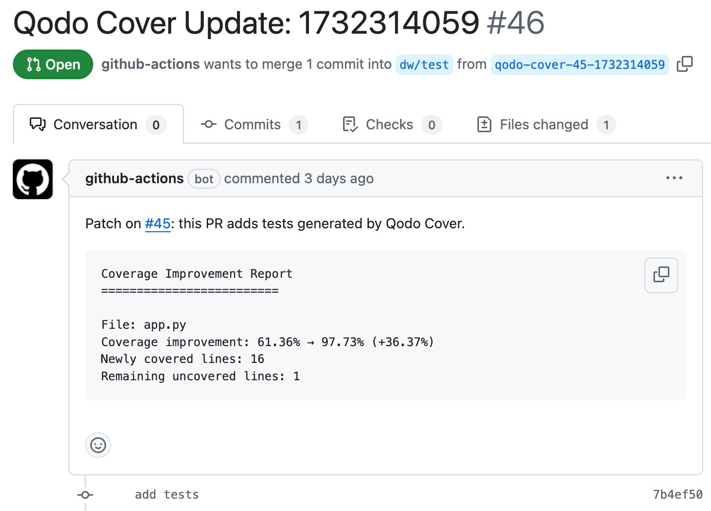 Qodo Cover: AI Agent Automates Test Coverage Extension