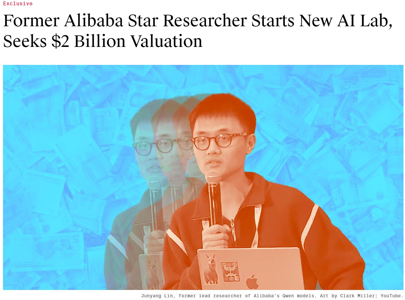 Former Qwen Lead Founds New $2 Billion AI Lab