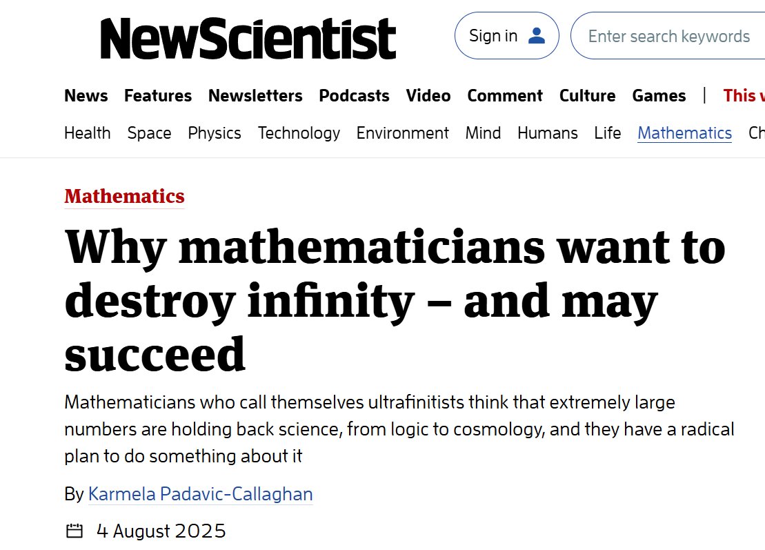 Infinity’s Impact on Mathematical Foundations Questioned