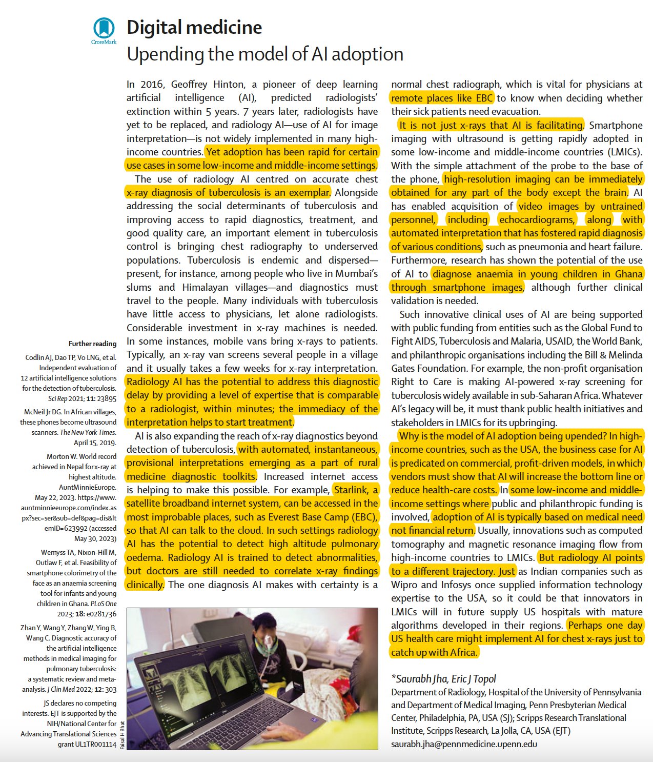 AI Adoption Healthcare: Low Middle Income Countries Leading