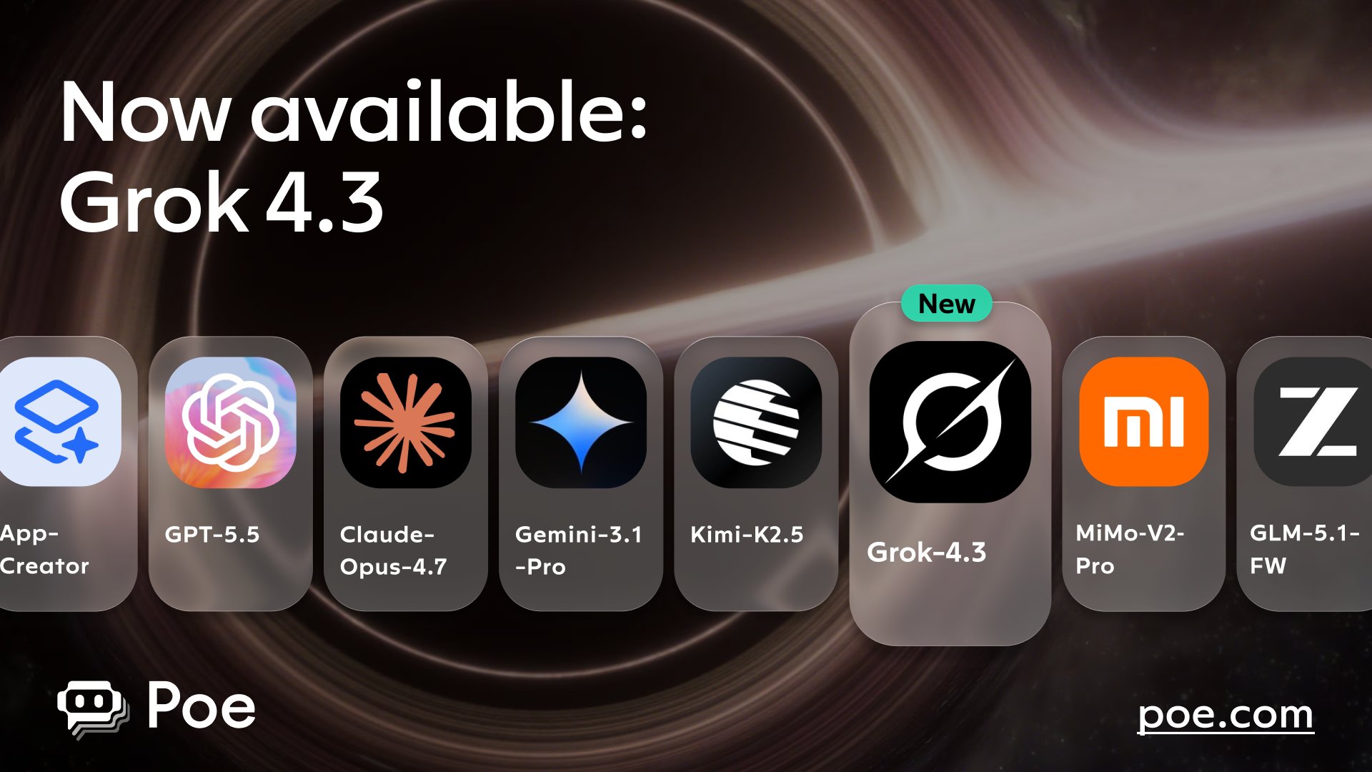 Grok 4.3 Now Available on Poe as Economical Daily Driver