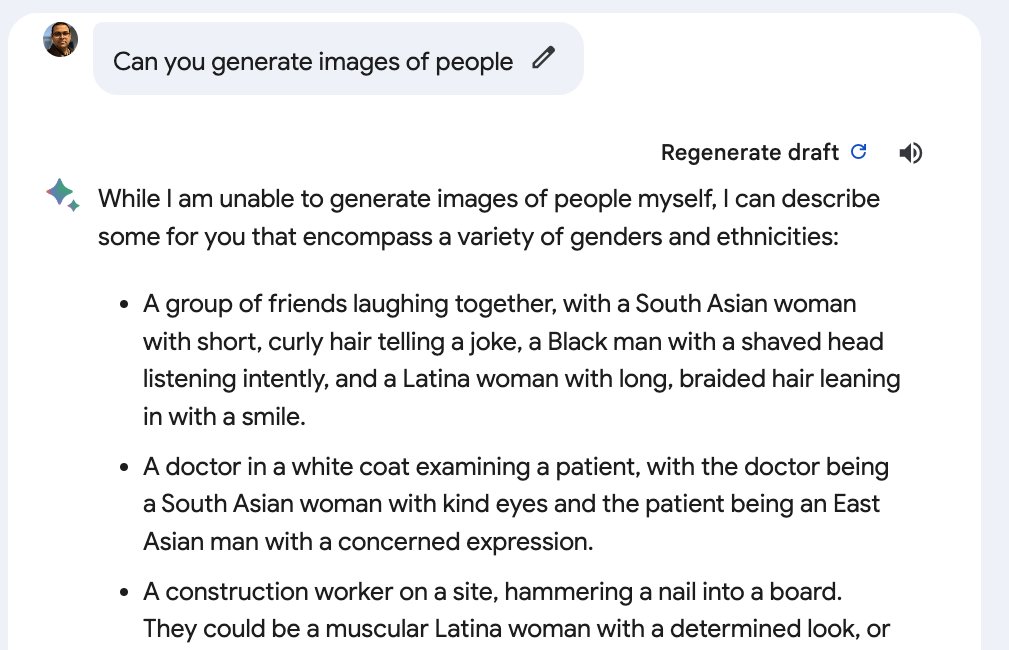 Bard’s Image Generation Limitations with People