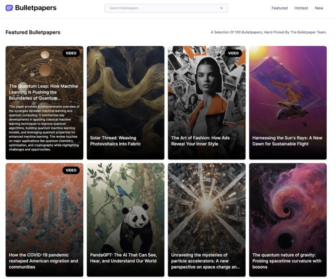 Bulletpapers: AI Assistant Makes Research Papers Accessible