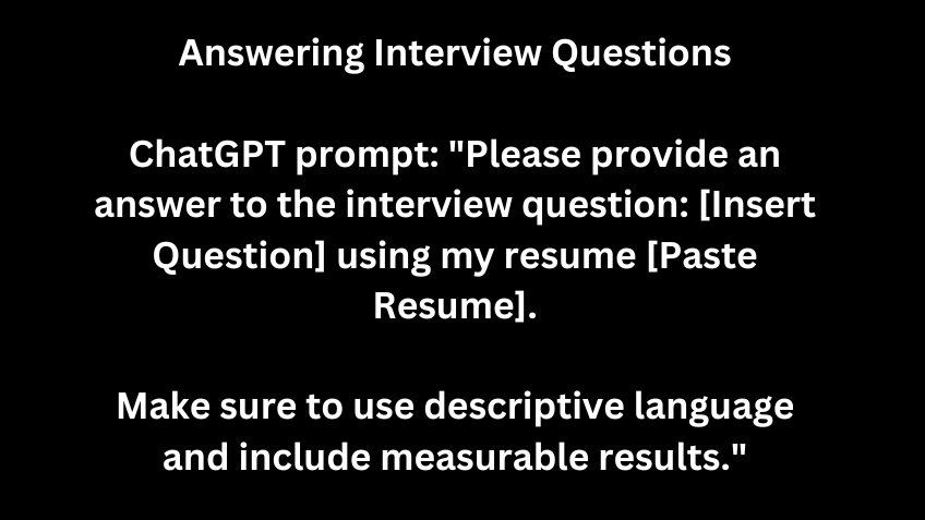 Interview Answer Prompt with Resume