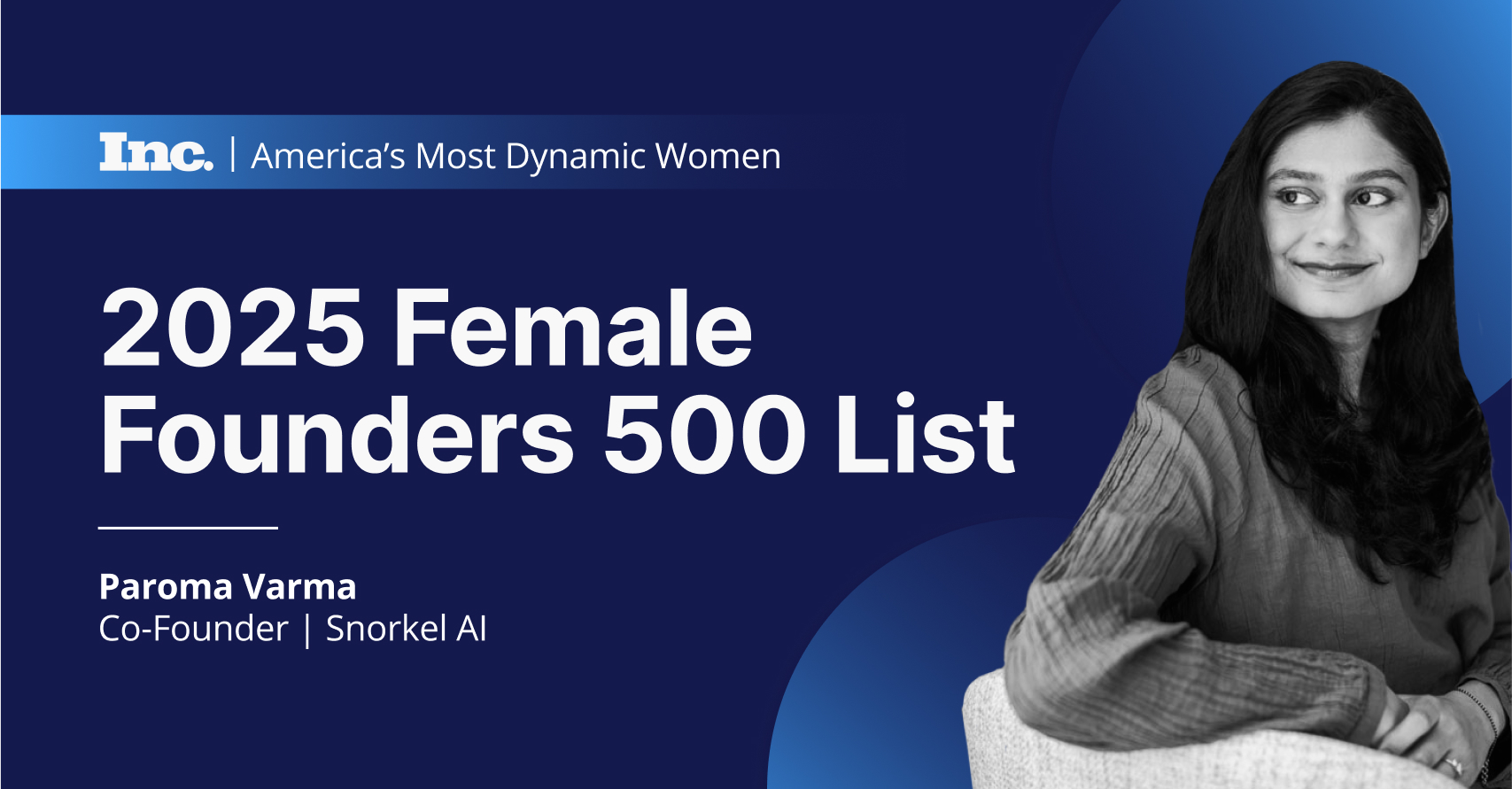 Snorkel AI Co-founder Named Inc’s 2025 Female Founder