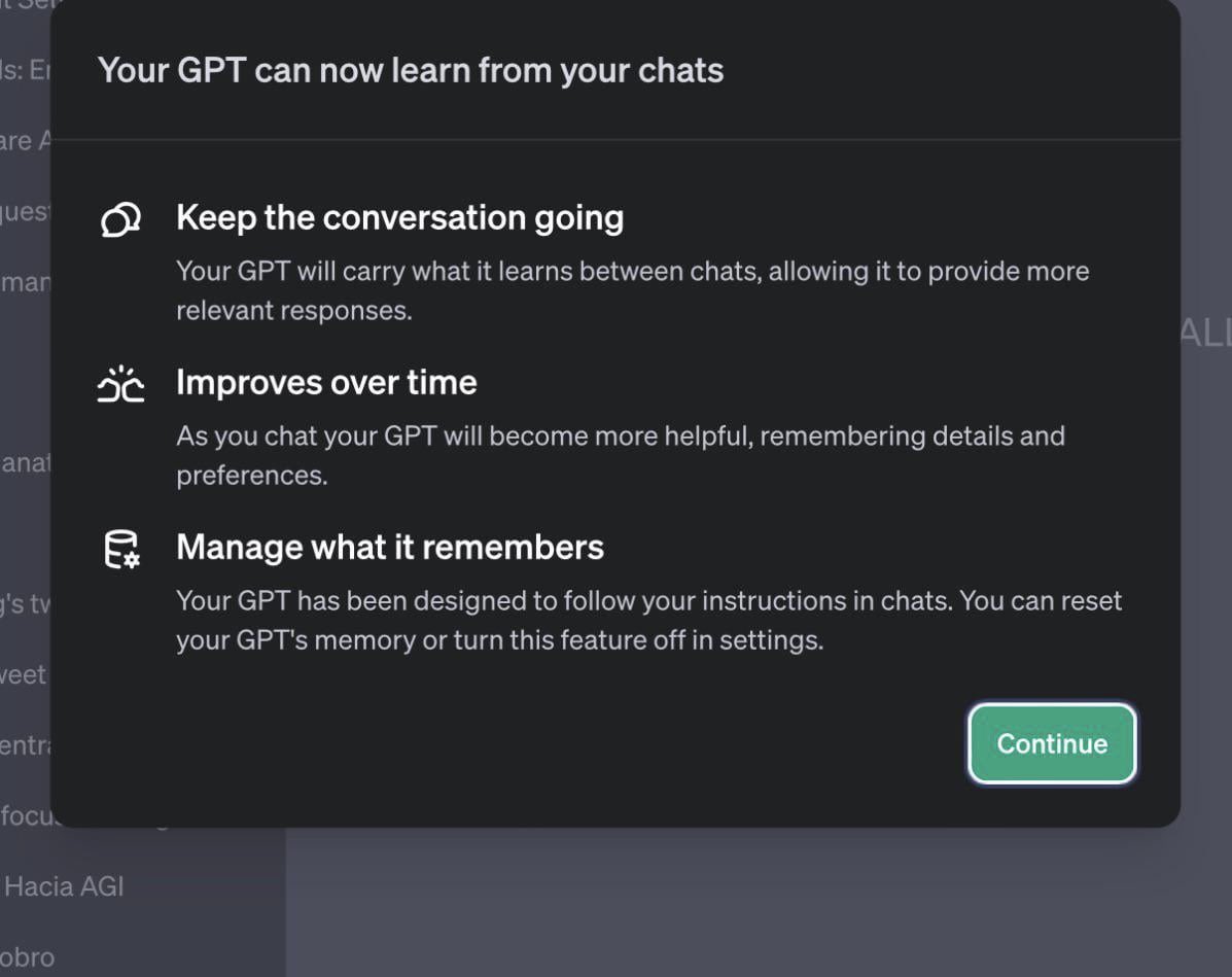 ChatGPT now memorizes and learns from each interaction