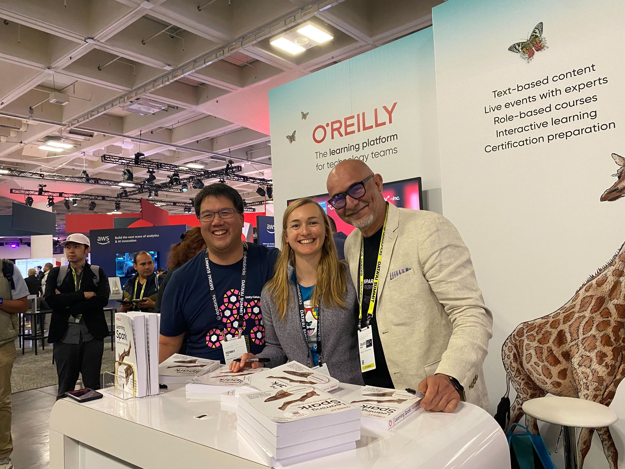 Learning Spark Book Signing at Data AI Summit Event