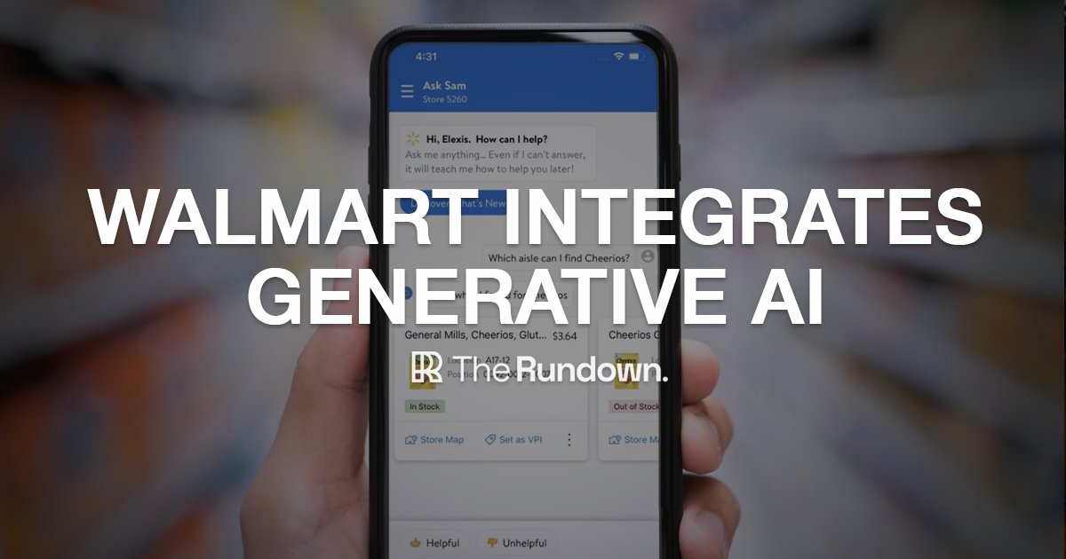 AI Boosts Walmart Productivity; New Models and Jobs Emerge