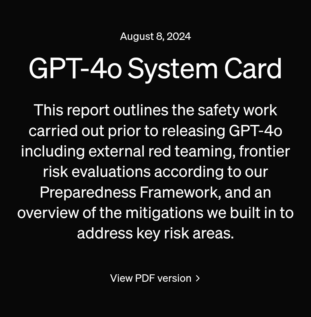 GPT-4o System Card: Security Challenges in Advanced AI Models
