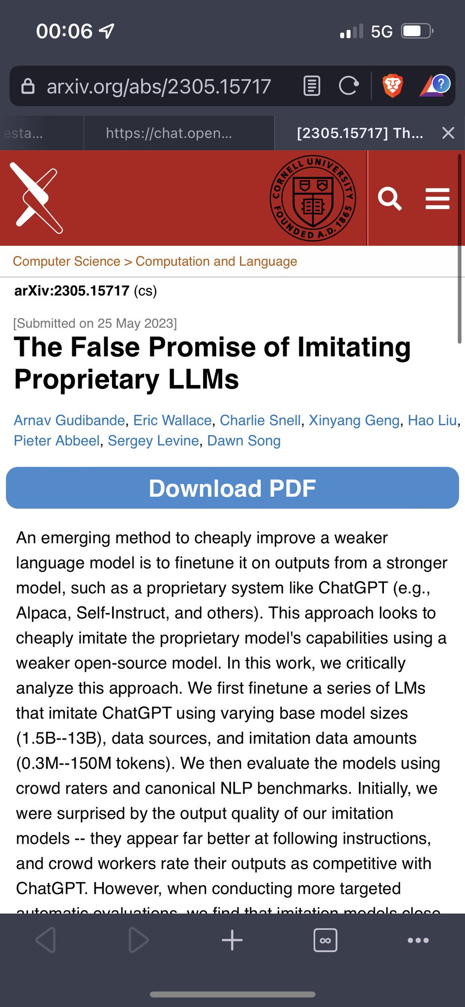 Closing the capabilities gap between open and closed language models