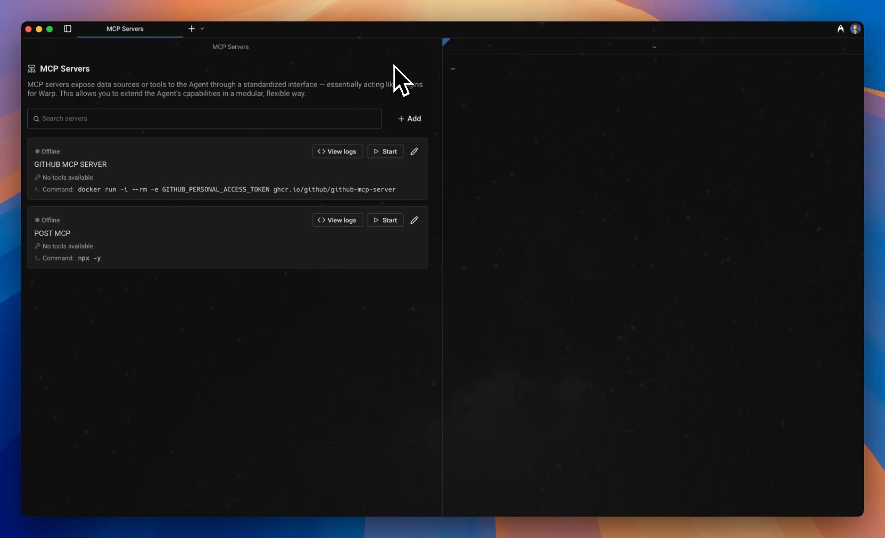 GitHub MCP Server Connected to Terminal AI Agent for Testing