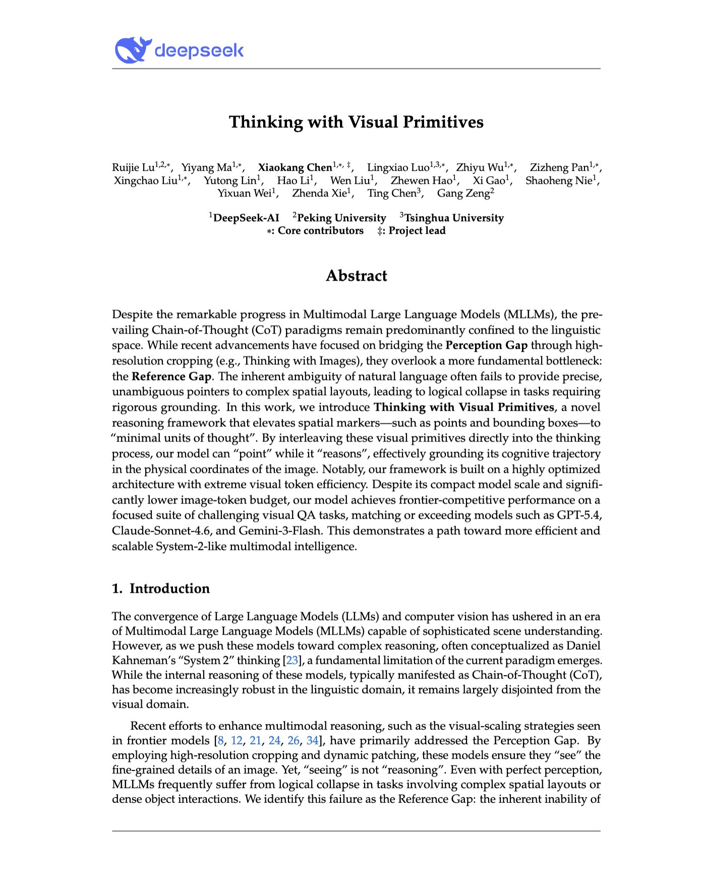 DeepSeek Paper Explores Visual Primitives for Multimodal Reasoning