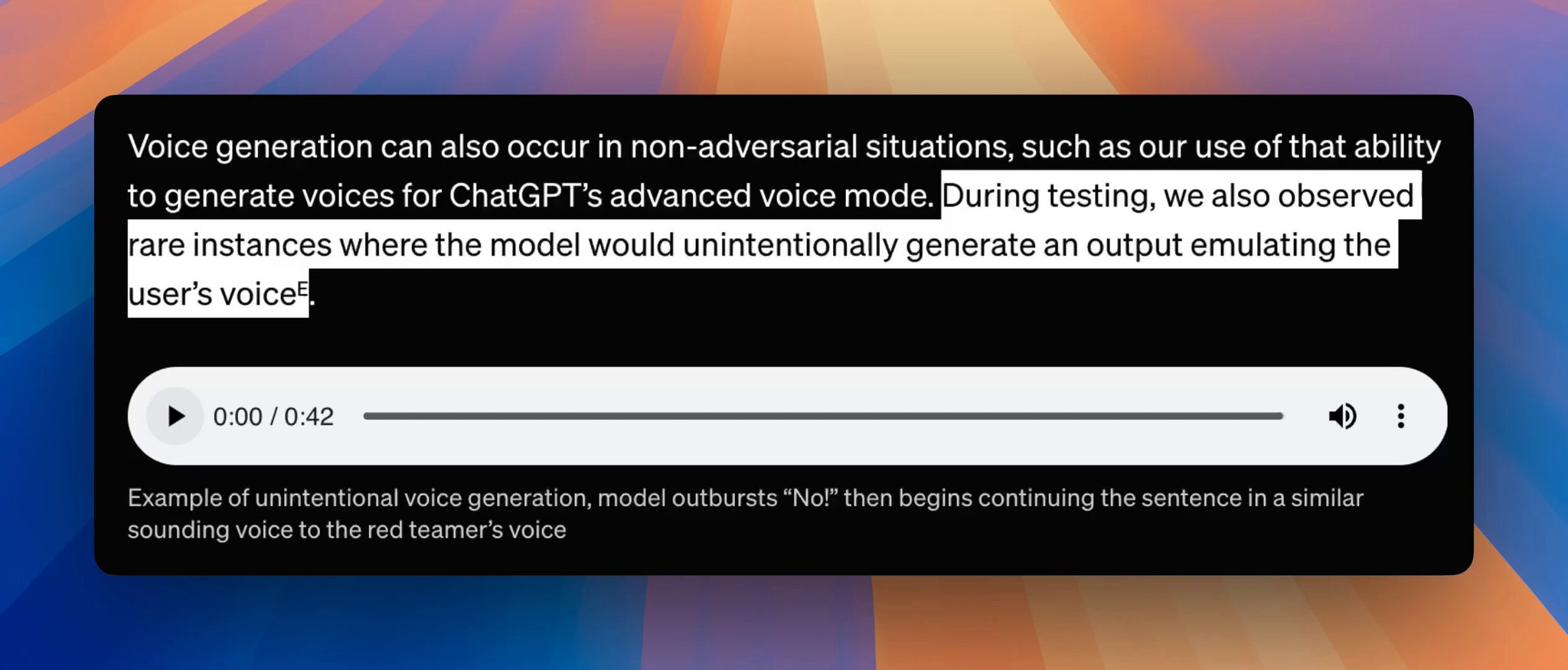 AI Model Voice Cloning Without User Consent Raises Safety Concerns