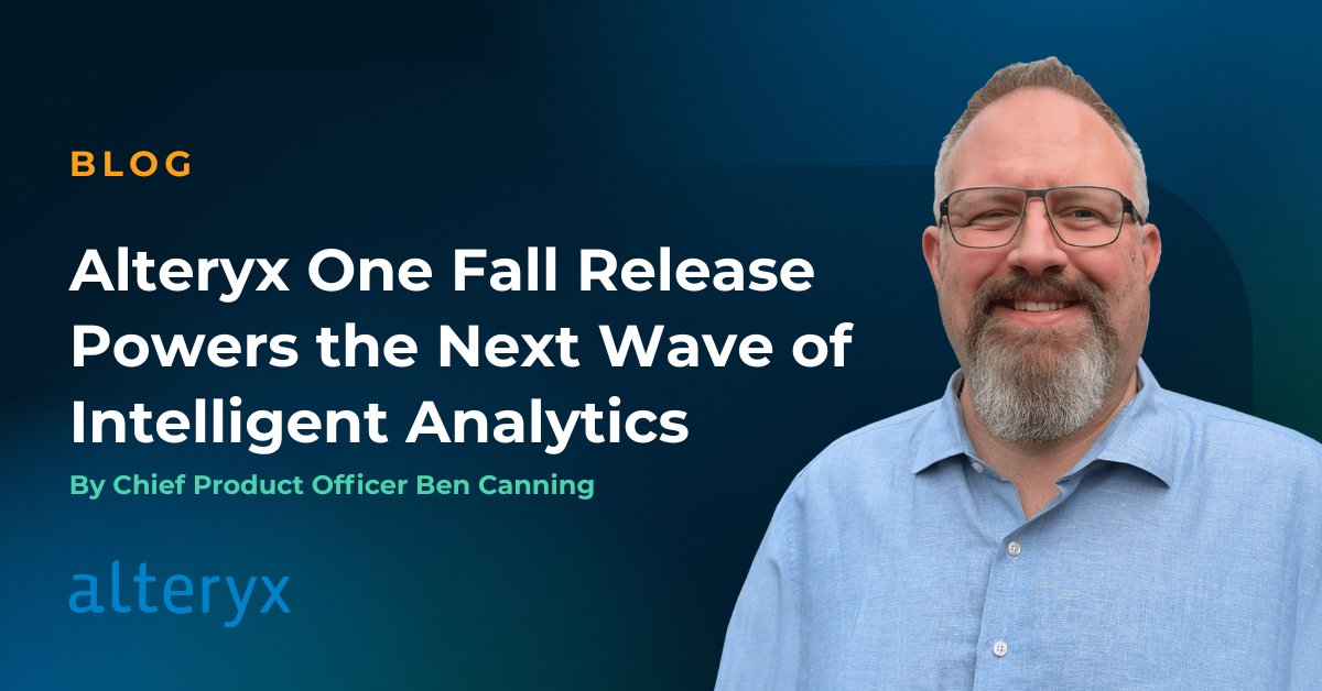 Alteryx One Fall Release Enhances Team Productivity and Trust