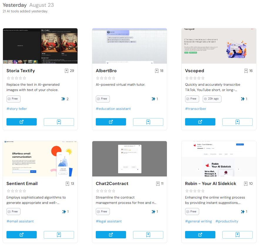 Most Liked AI Tools Posted Yesterday