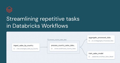 Databricks Workflows Now Supports For Each Looping Tasks