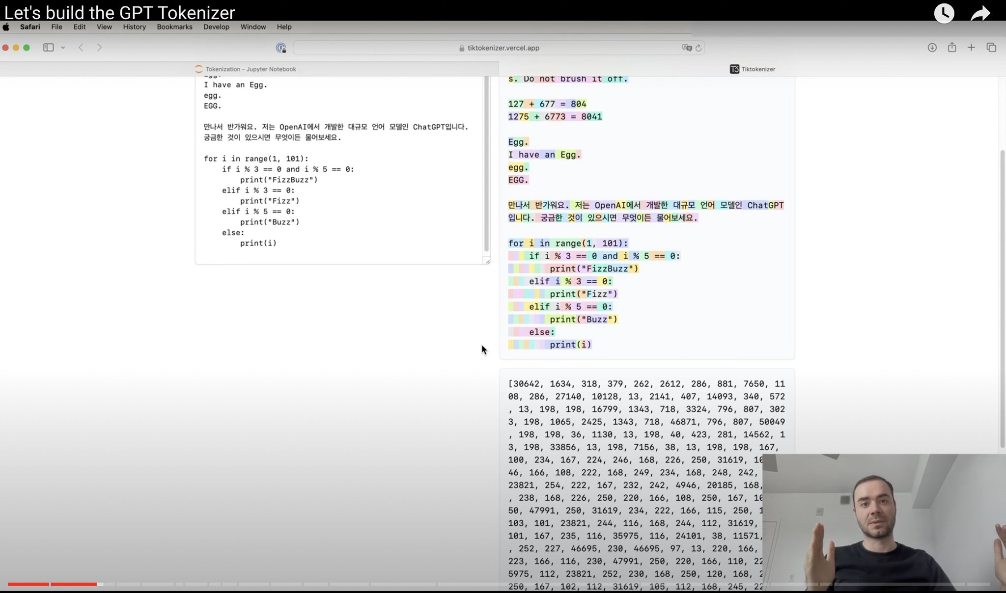 Karpathy releases tokenization tutorial covering UTF-8 and byte pair encoding