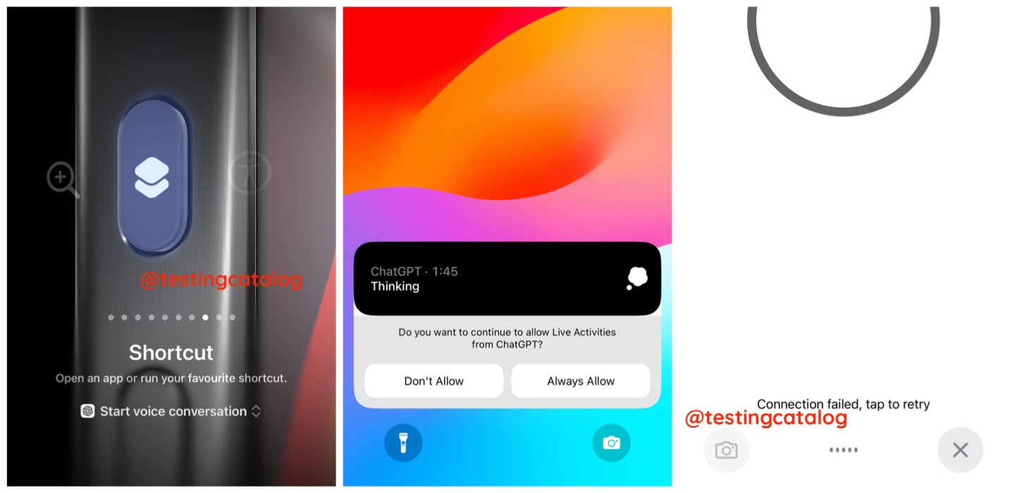 Using iPhone shortcut button to trigger AI conversational mode