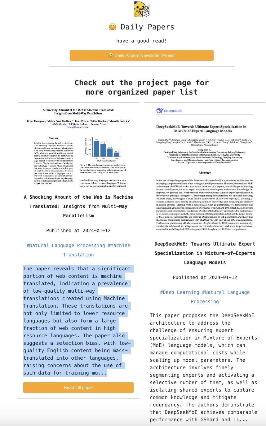 Solar LM Newsletter Delivers Daily AI Paper Summaries