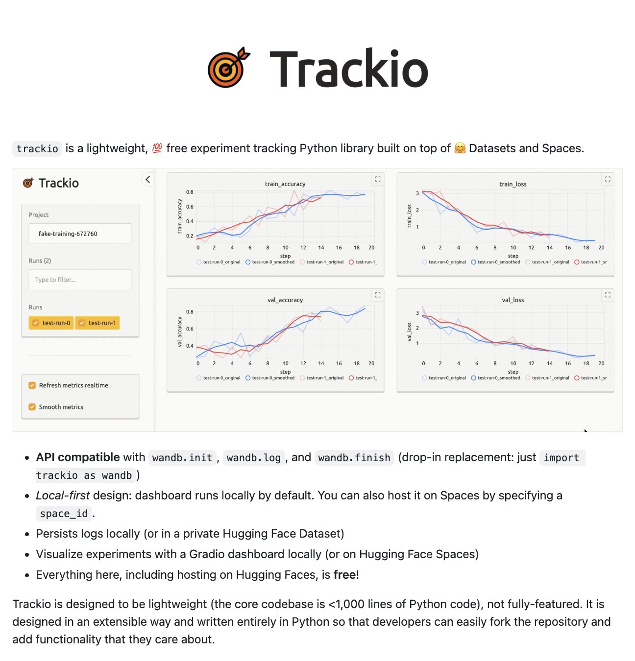 Trackio: New Open Source Repository for AI Development