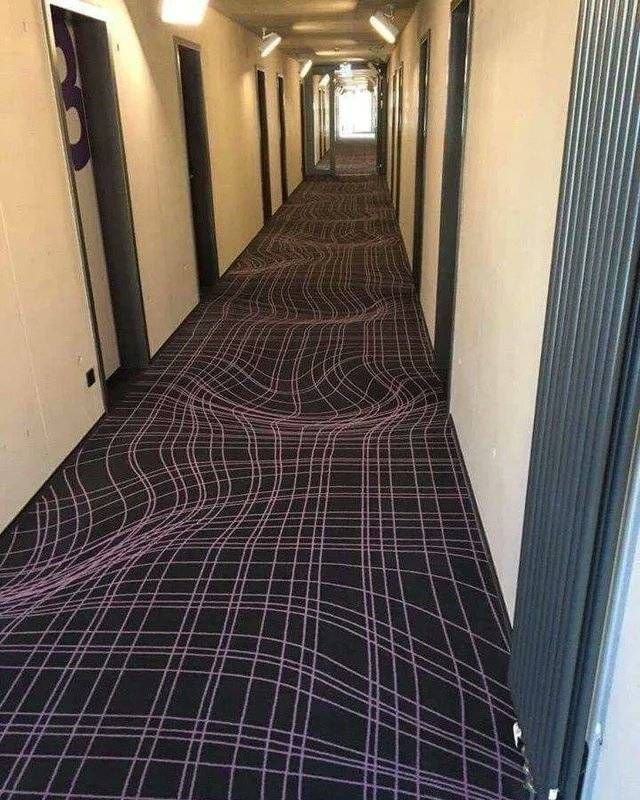 German Hotel Uses 3D Carpets to Prevent Guest Running
