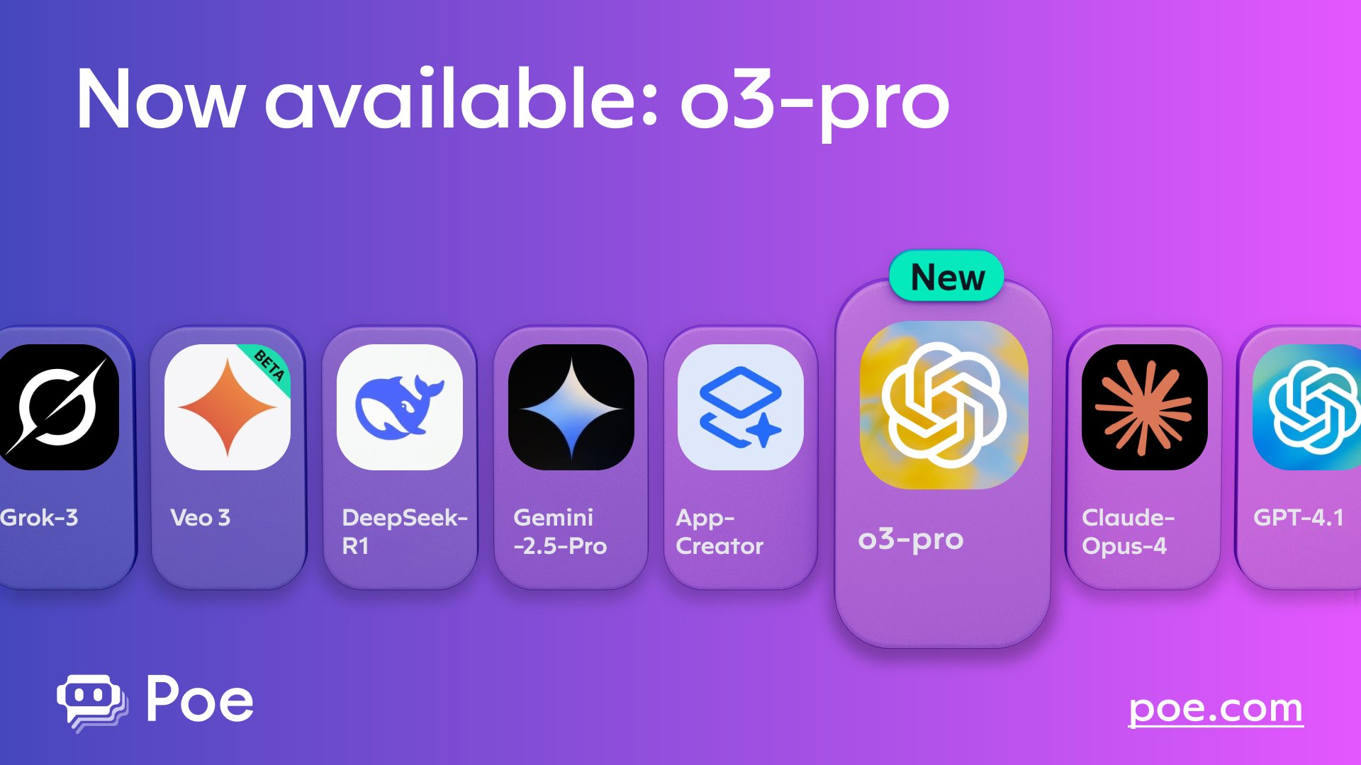 OpenAI o3-pro Now Available on Poe Platform