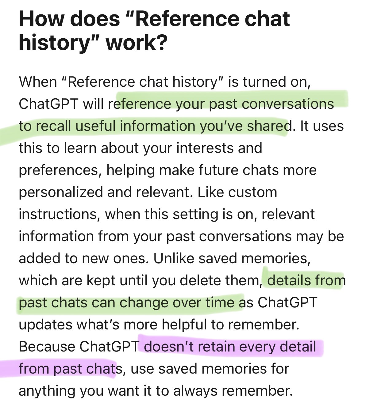 AI Chat History Dynamic Preference Learning Over Time