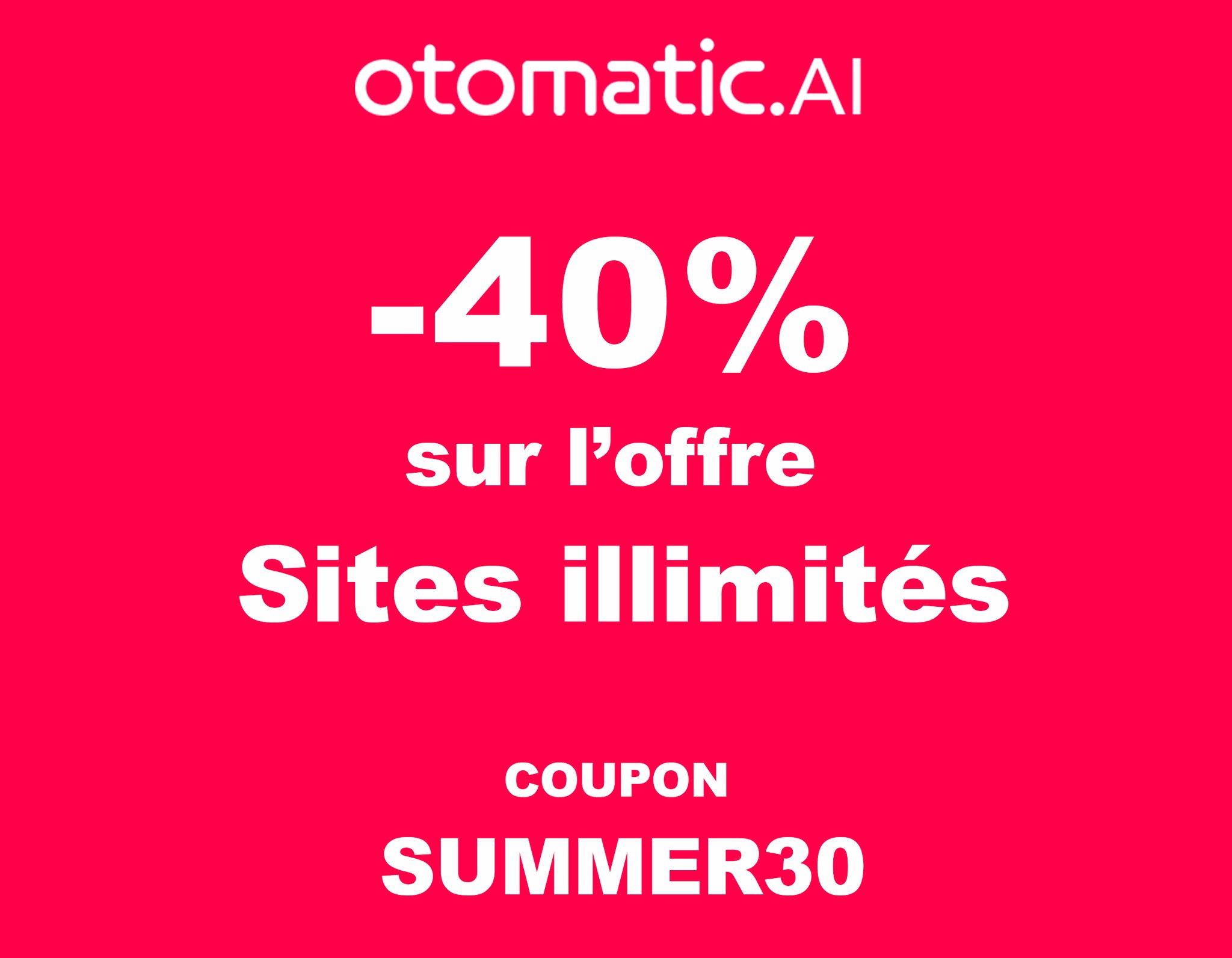 Otomatic AI 40% Discount Unlimited Website Management