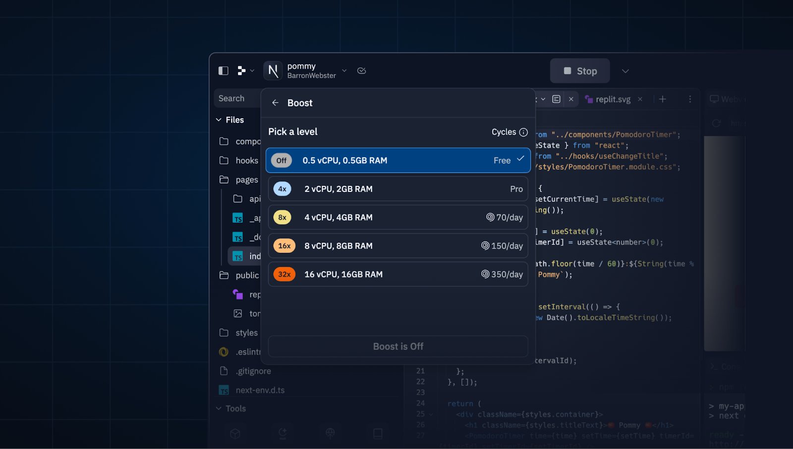Workspace Performance Boost: 16vCPU and 16GB RAM Available