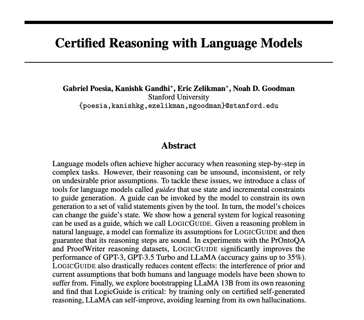 Certified Reasoning with Language Models for Sound Step-by-Step Reasoning