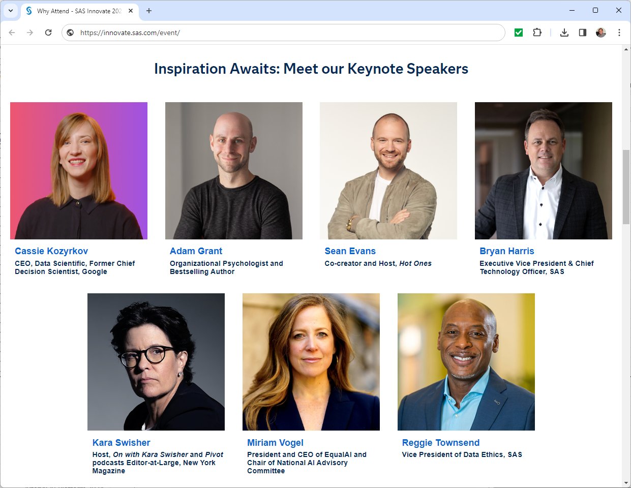 Impressive Lineup Announced for SASInnovate Event
