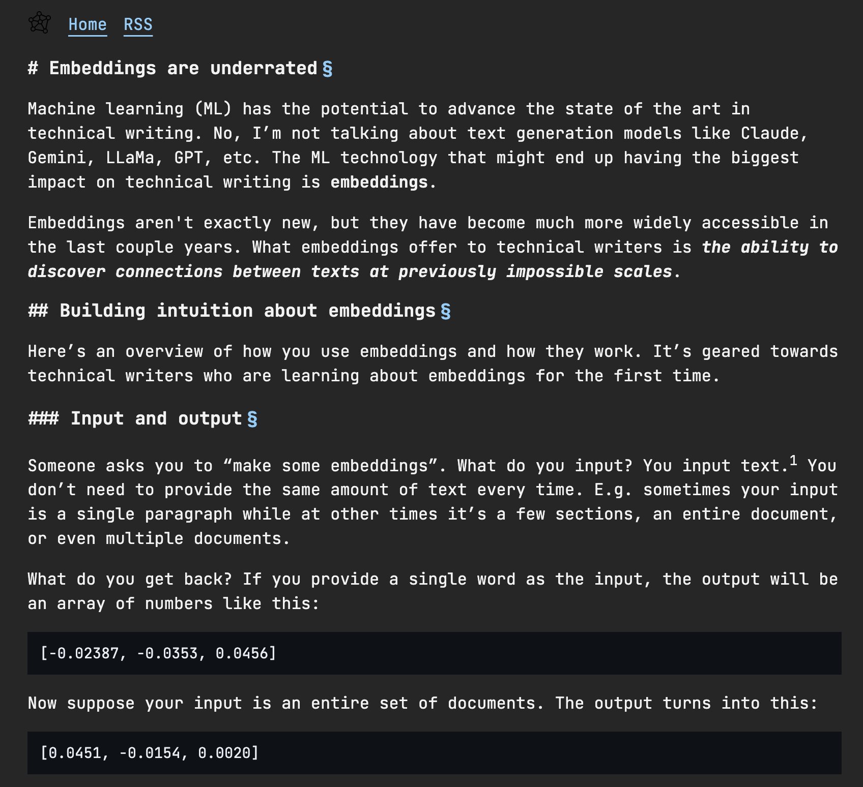 Embeddings Are Underrated: Technical Deep Dive