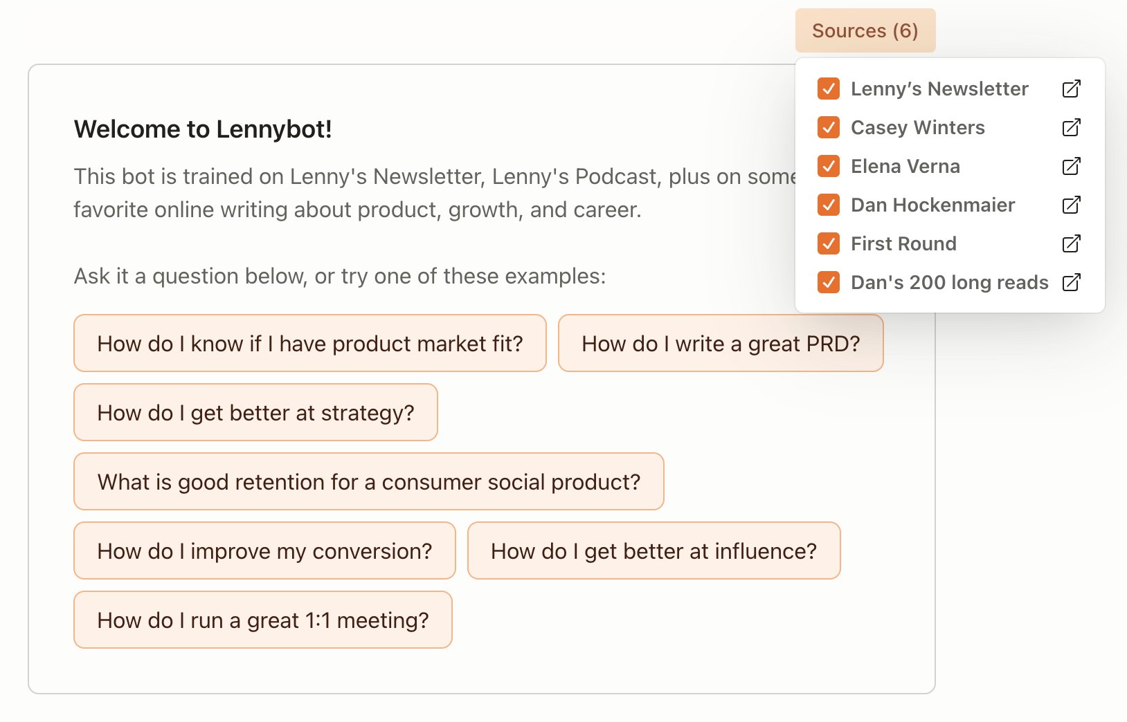 Lennybot AI Gets Smarter With Multi-Source Training