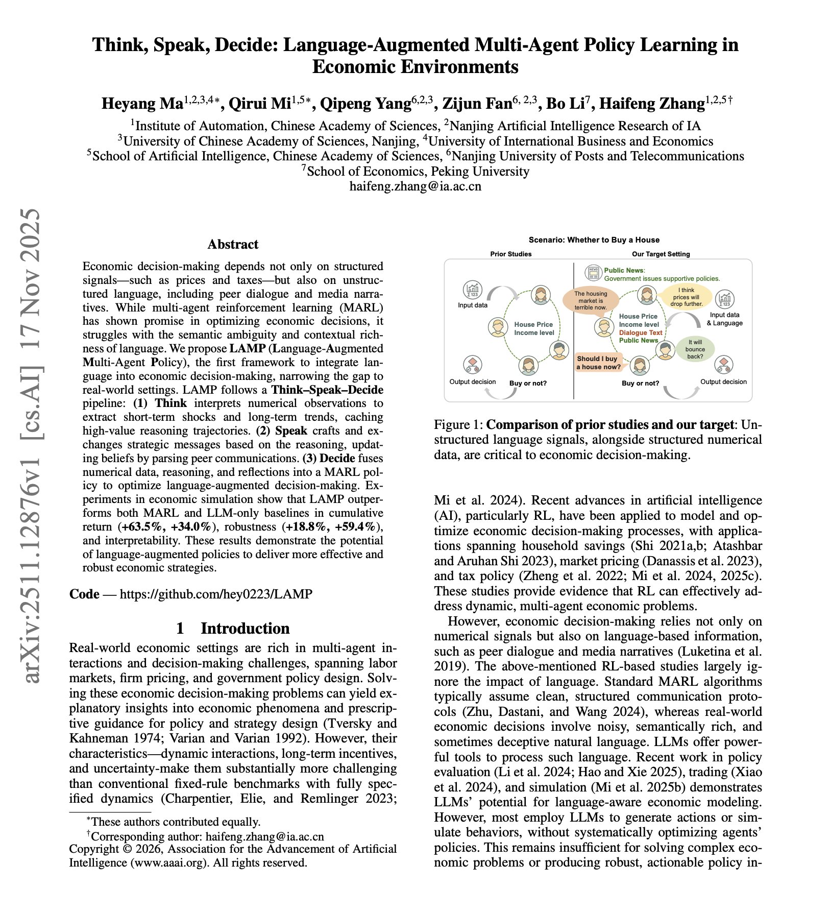 LAMP: Language-Augmented Multi-Agent Reinforcement Learning Pipeline