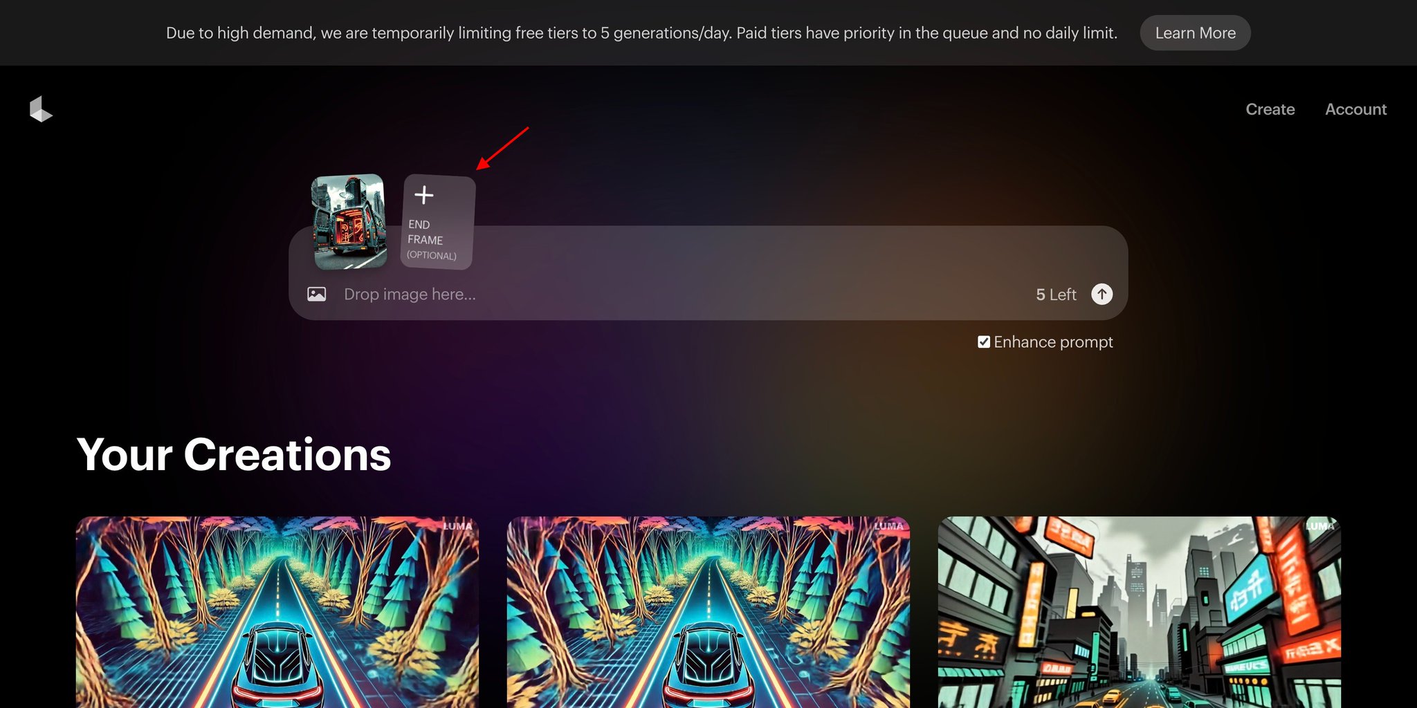 Luma Labs adds dual-frame video generation feature to Dream Machine