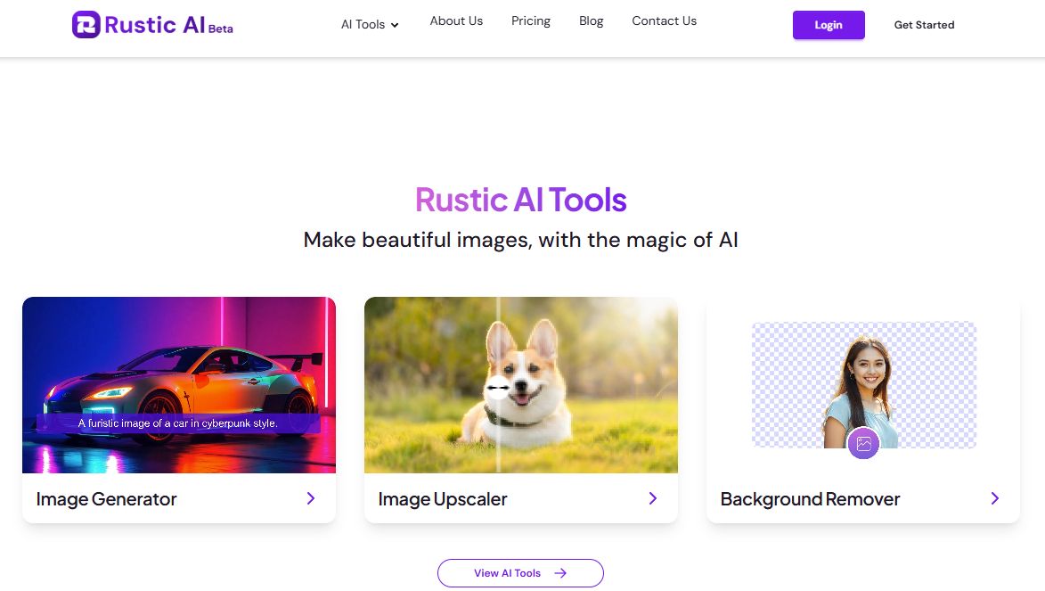 Rustic AI: Pro-Grade Graphics with Intuitive AI Tools