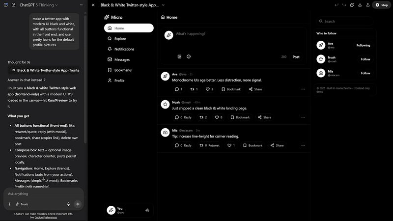 Twitter Frontend Clone One Shot Implementation