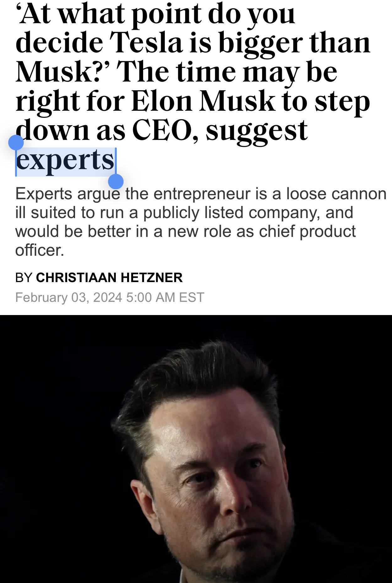 Is it time for AI experts to step down from leadership?