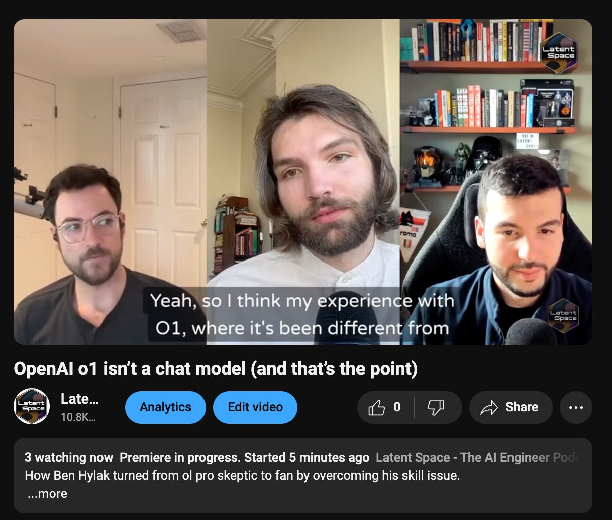 New Podcast Episode: o1 Skill Issue Discussion with Ben
