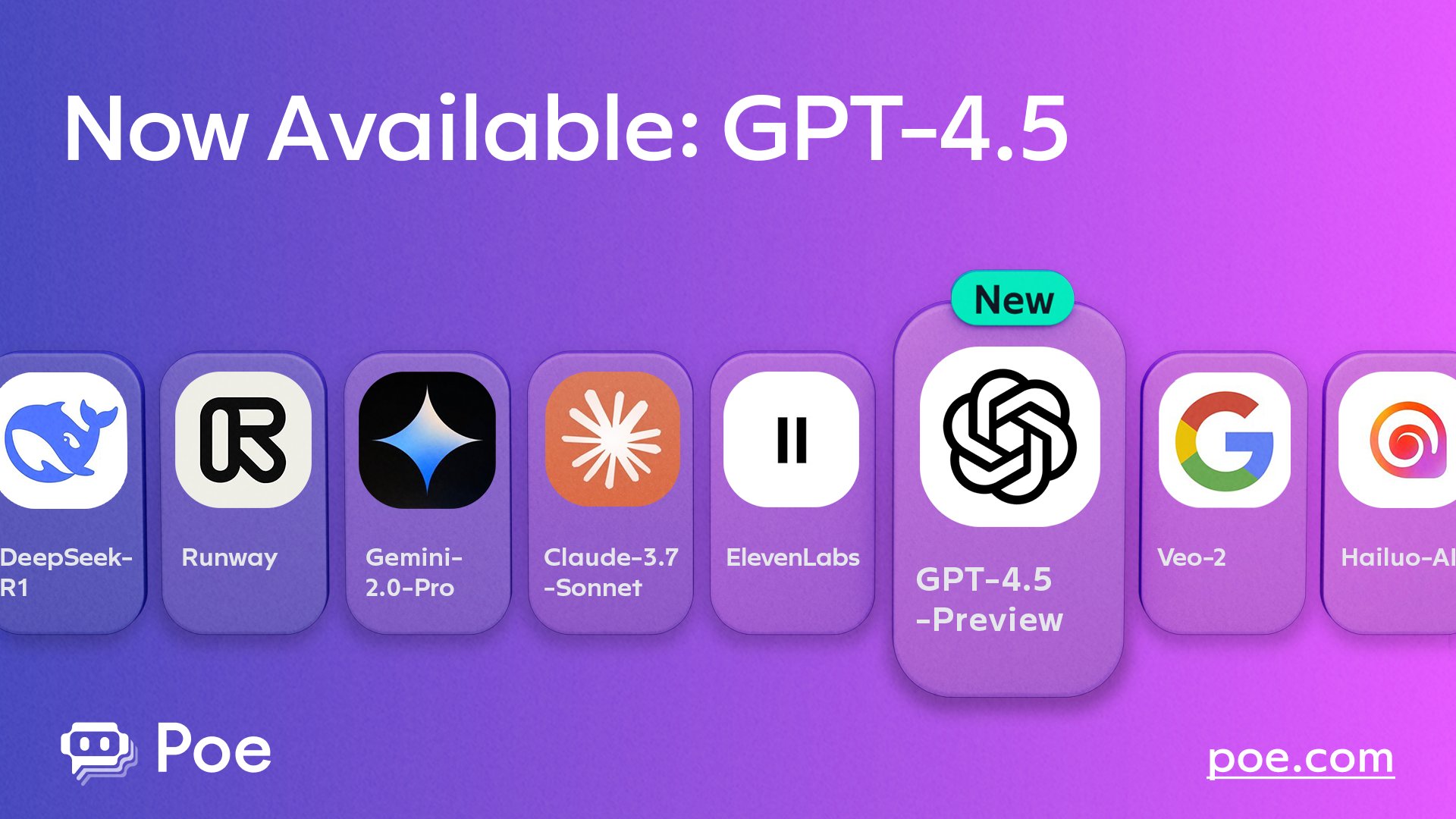 GPT-4.5 Now Available on Poe: OpenAI’s Creative Model