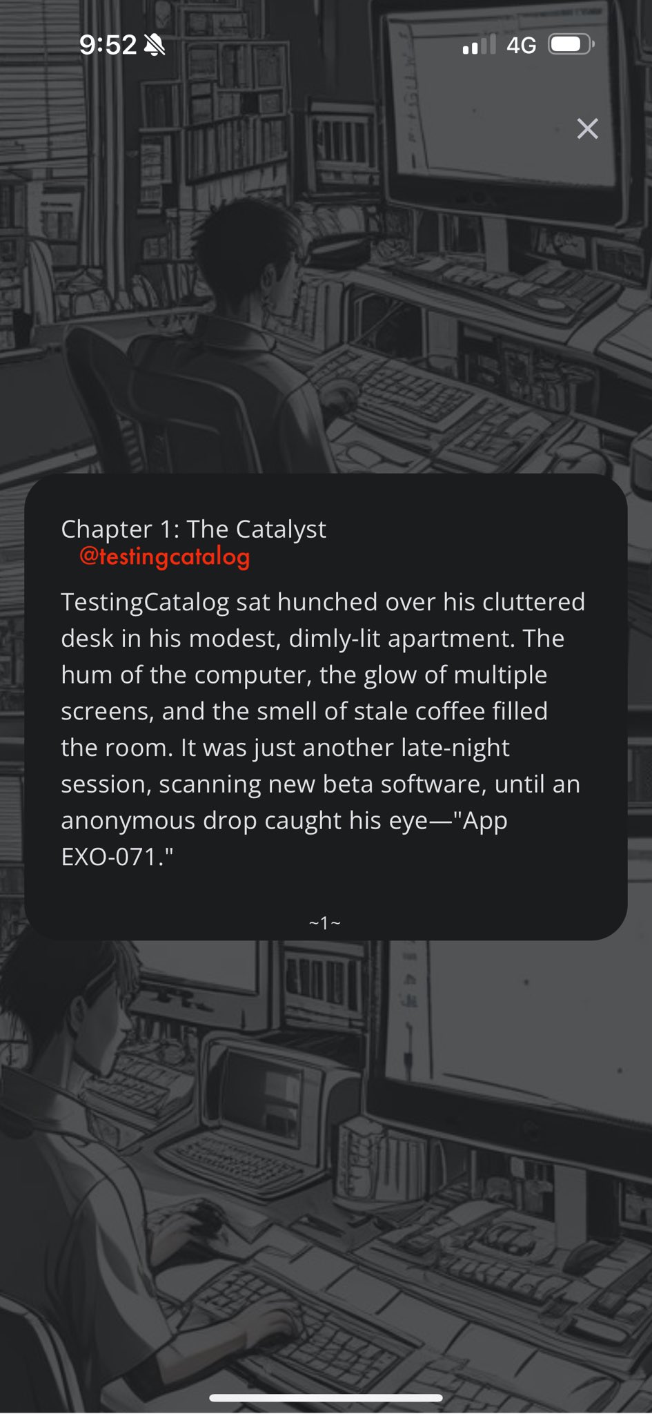 Interactive AI-generated story features using DALL-E 3