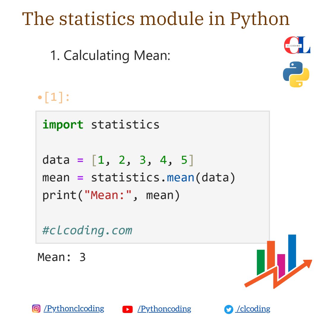 Python Statistics Module Thread for Data Science