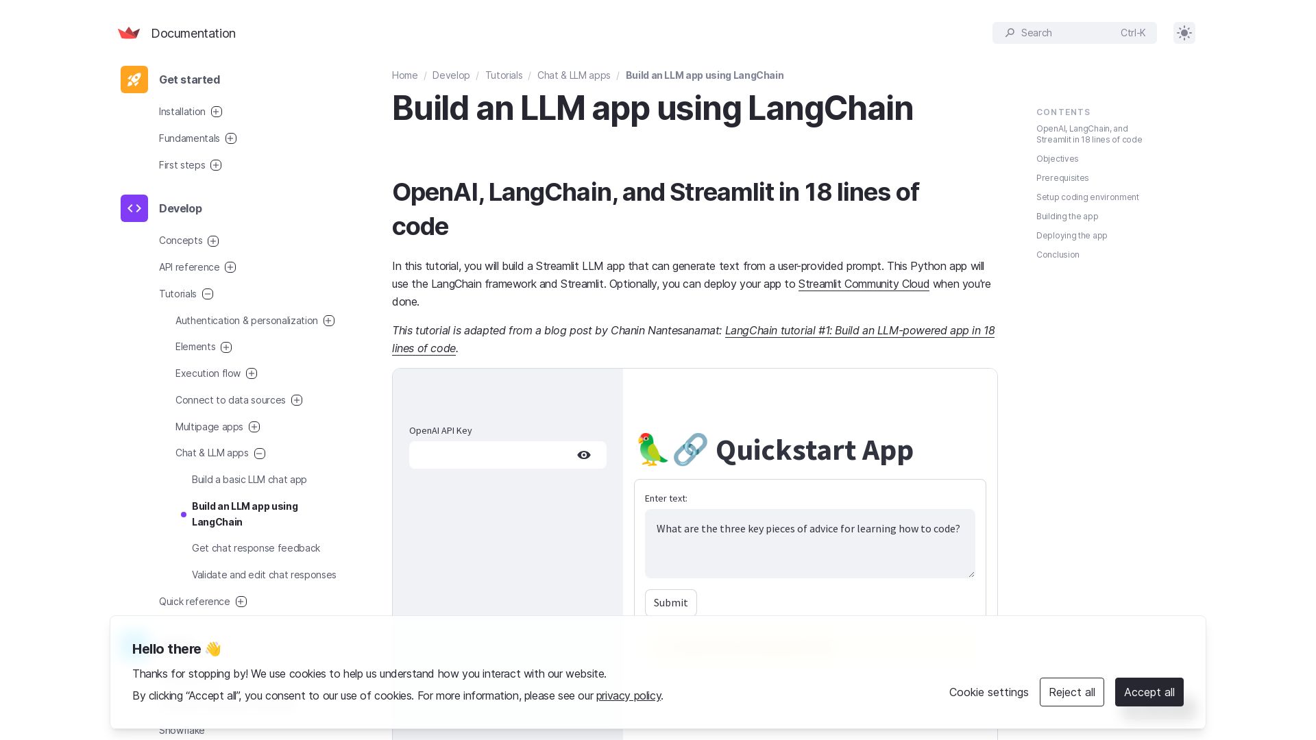 Build AI Web App with LangChain and Streamlit in 18 Lines