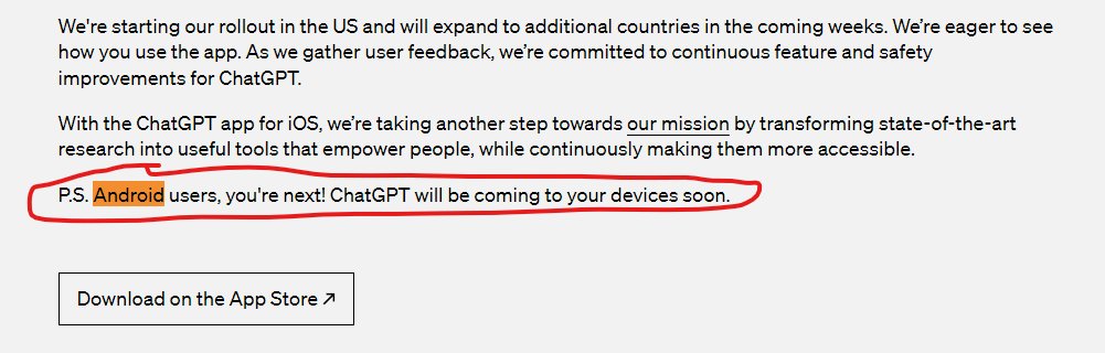 ChatGPT Android Launch Announcement Coming Soon