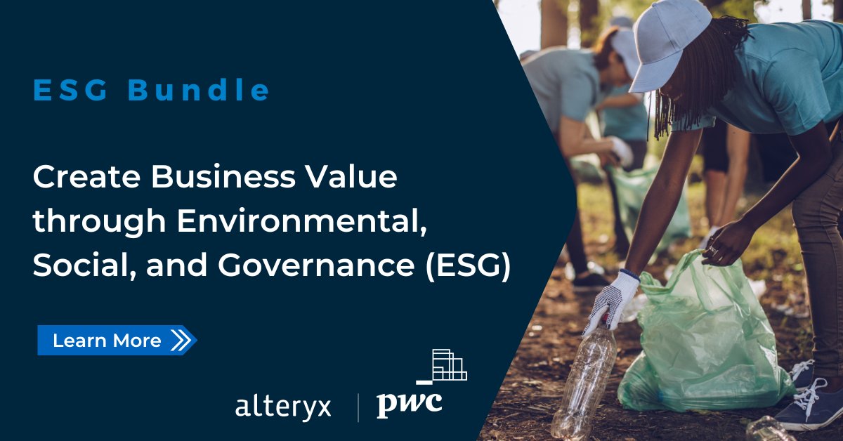 PwC Alteryx ESG Bundle: Designer Licenses and Workflow Automation