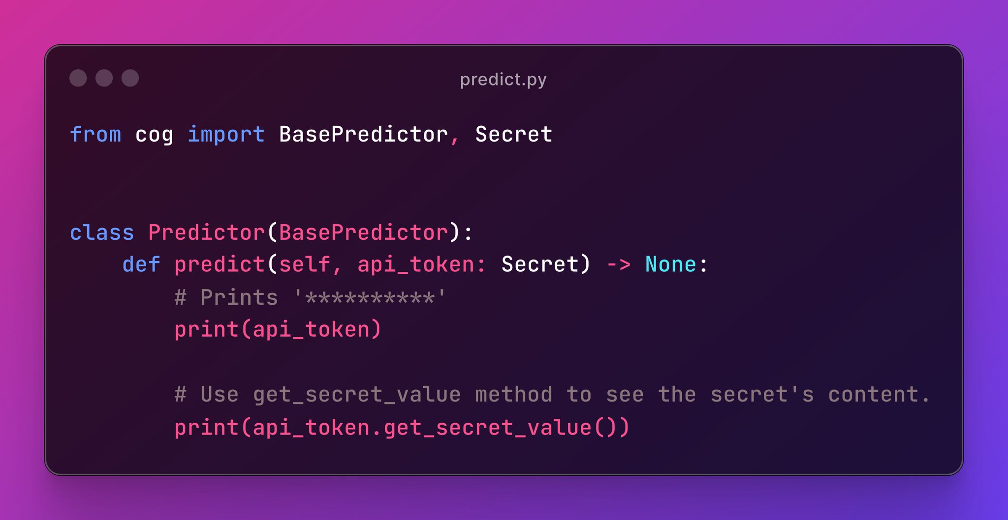 Replicate introduces secret input type for secure sensitive data handling