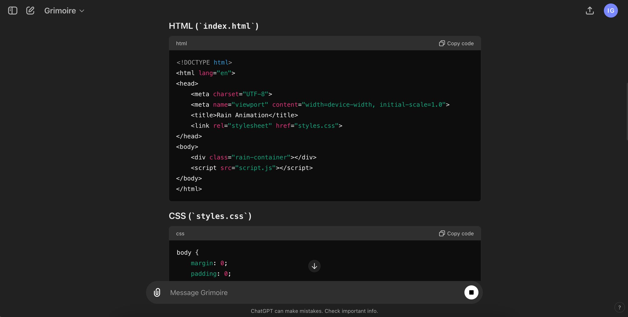 Grimoire: An AI-Powered Coding Assistant