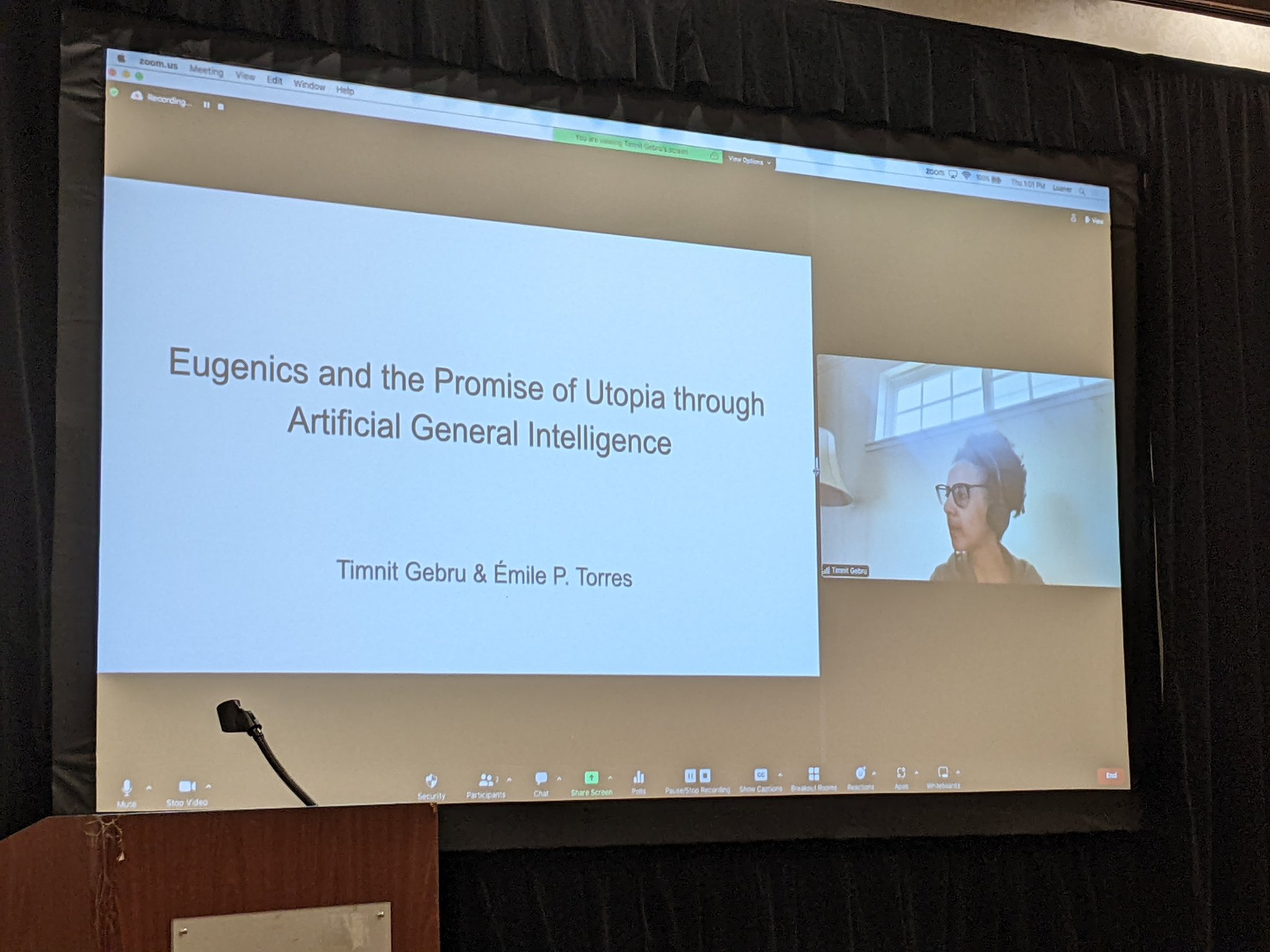 Timnit Gebru Keynote at SATML Conference