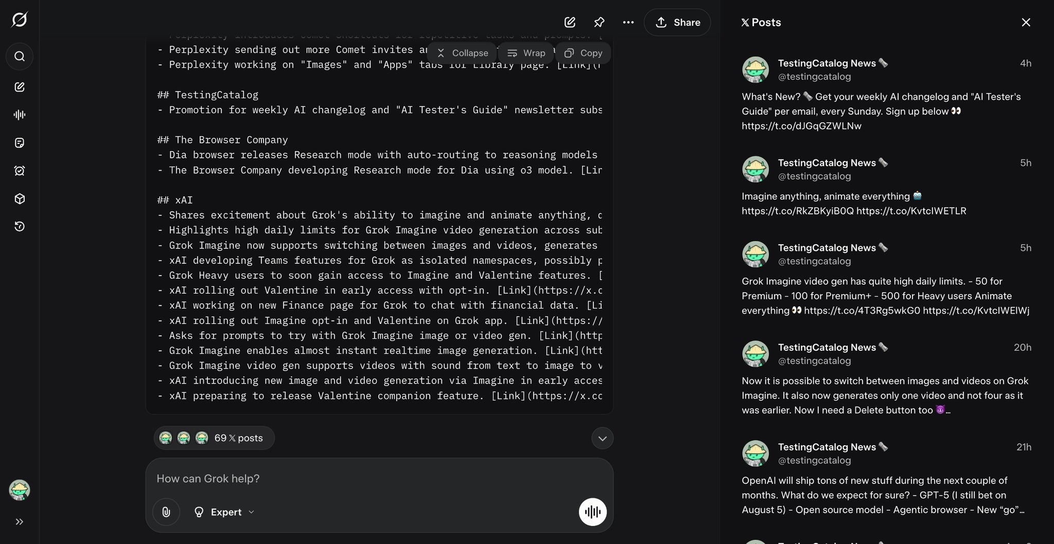 Grok AI Tool Excels at Parsing and Synthesizing X Posts into Long-Form Content
